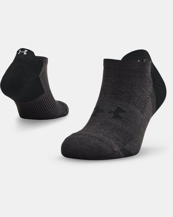 Unisex sokken UA Armour Dry™ Run No Show, Black, pdpMainDesktop image number 0
